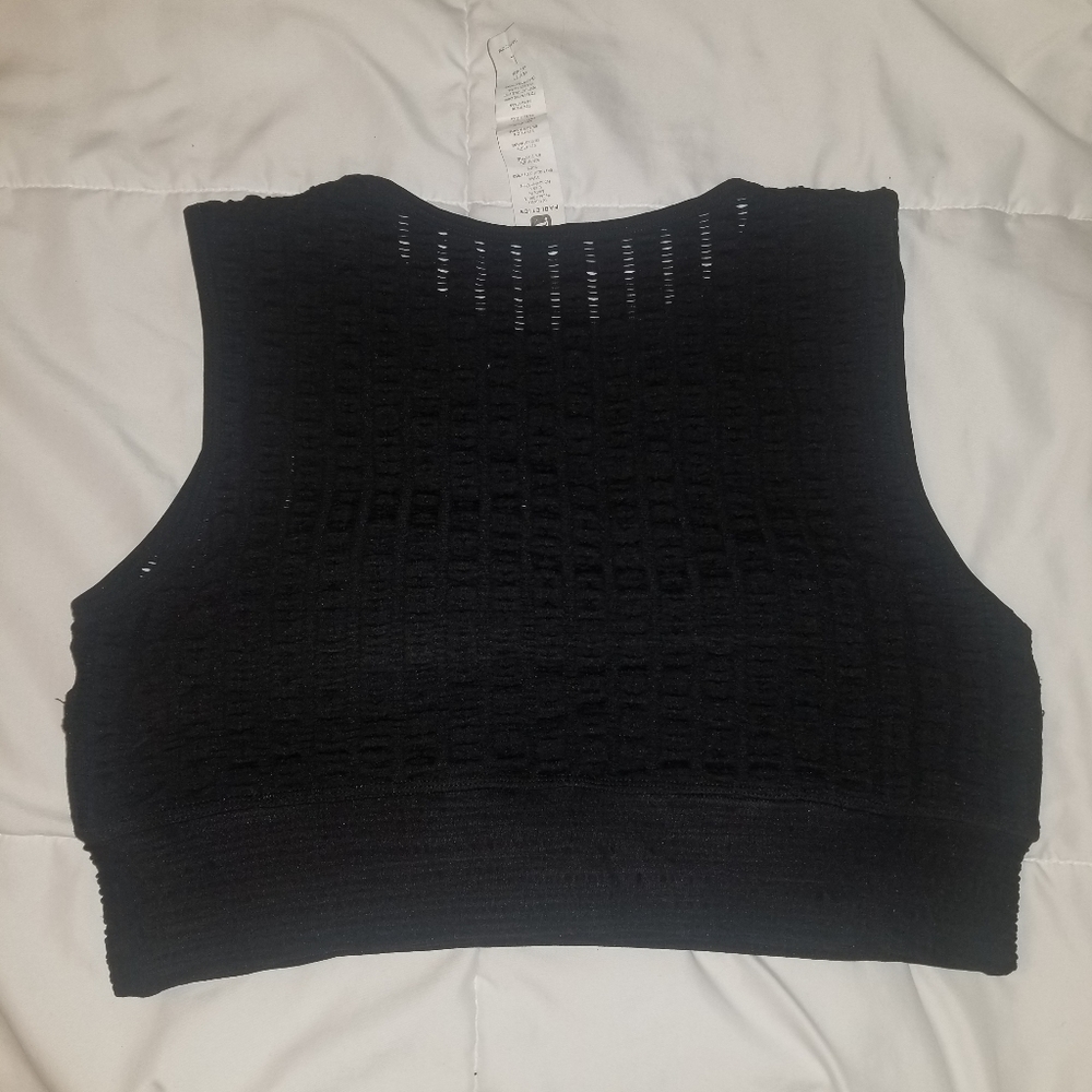 Fabletics black Vienna Seamless Midi bra🖤💣🕳